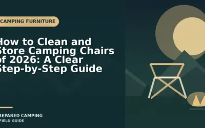 How to Clean and Store Camping Chairs in 2026