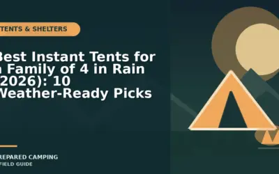 Family Instant Tents That Handle Wet Weather in 2026