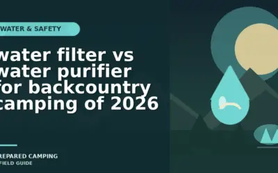 Water Filter vs Water Purifier for Backcountry Camping in 2026